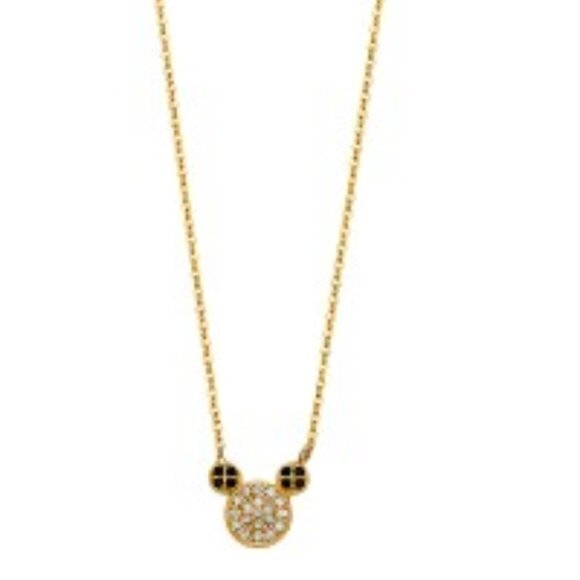 Jewelry - Solid 14K Yellow color Gold CZ Necklace 18 inches